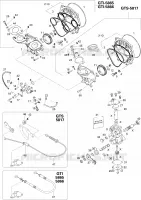 Olie-injectiepomp en roterende klep