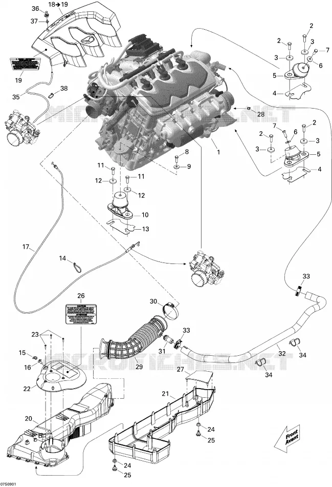 Motor, Inlaatdemper