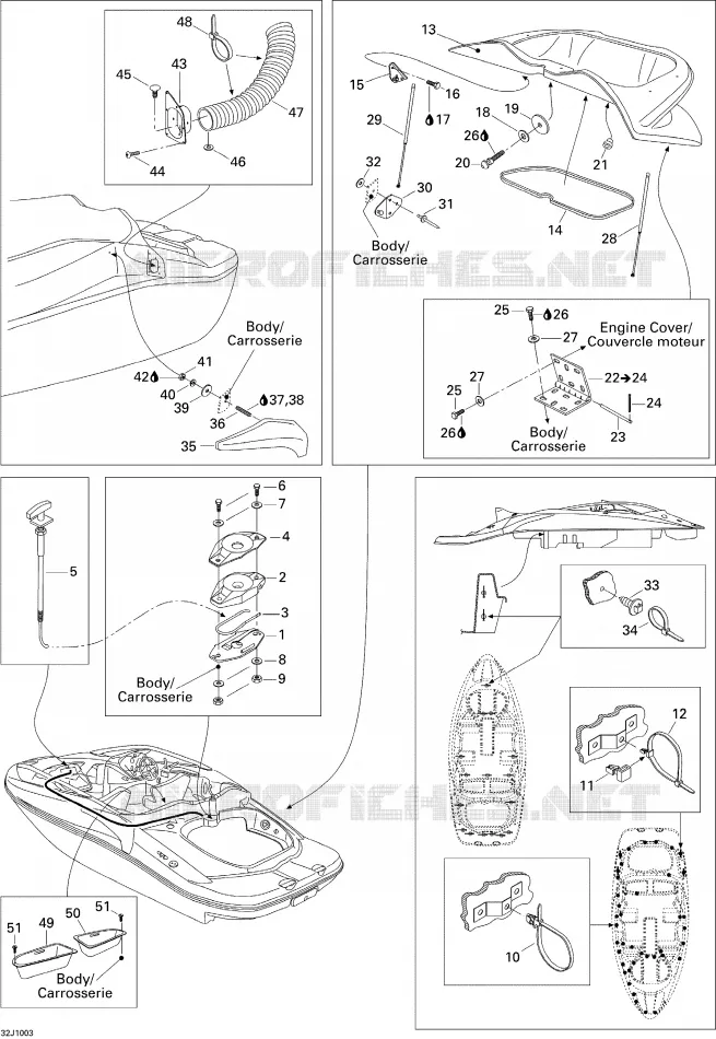 Motorruimte en accessoires