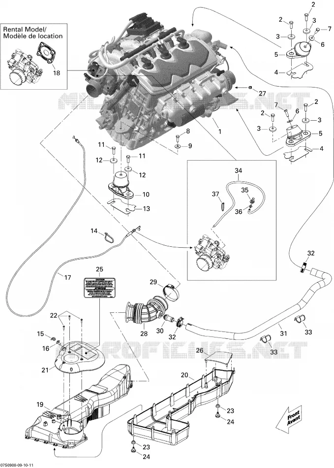 Motor, Inlaatdemper