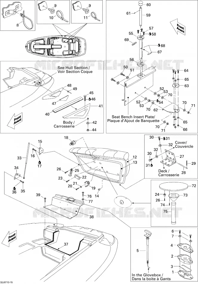 Motorruimte en accessoires