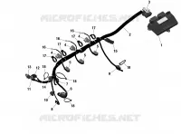 KABELBOOM  en elektronische module zonder IDF