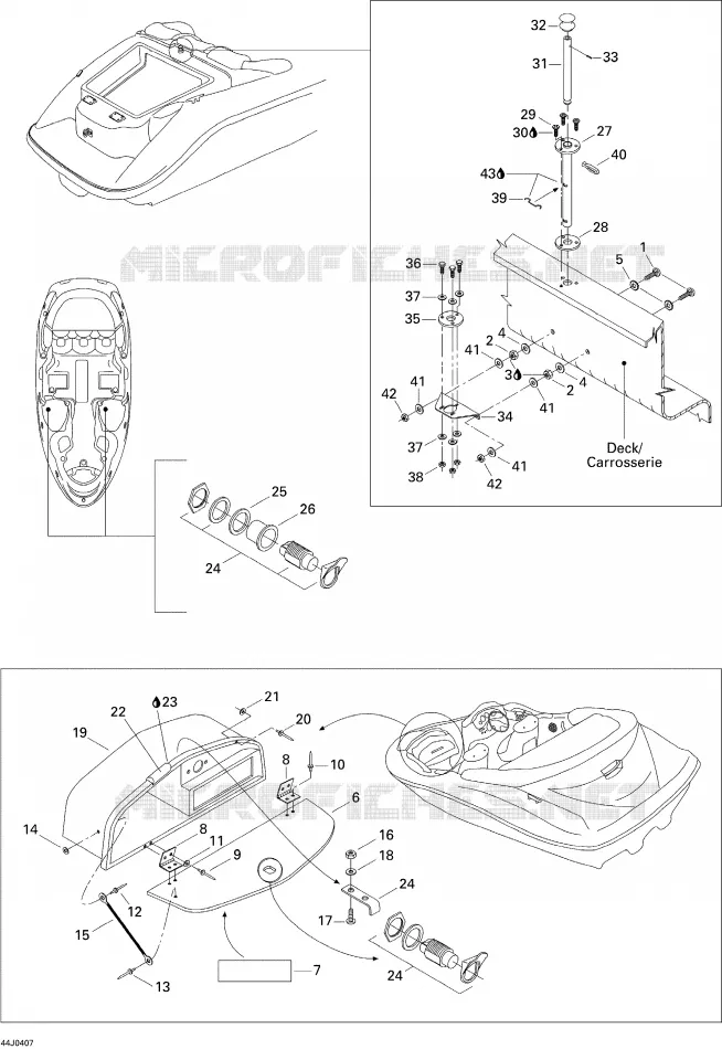  Ski Shaft and Glove Box