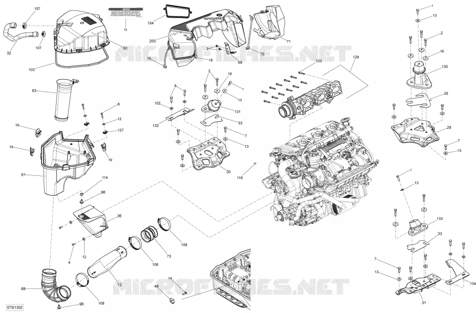 Motor, Inlaatdemper