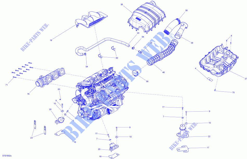 Motor voor Sea-Doo GTX 2016