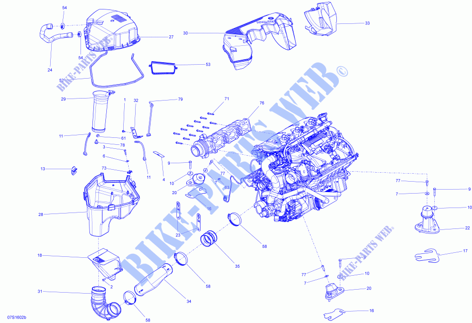 Motor voor Sea-Doo GTX 2016