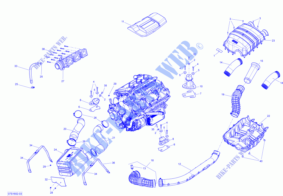 Motor voor Sea-Doo RXT 2016