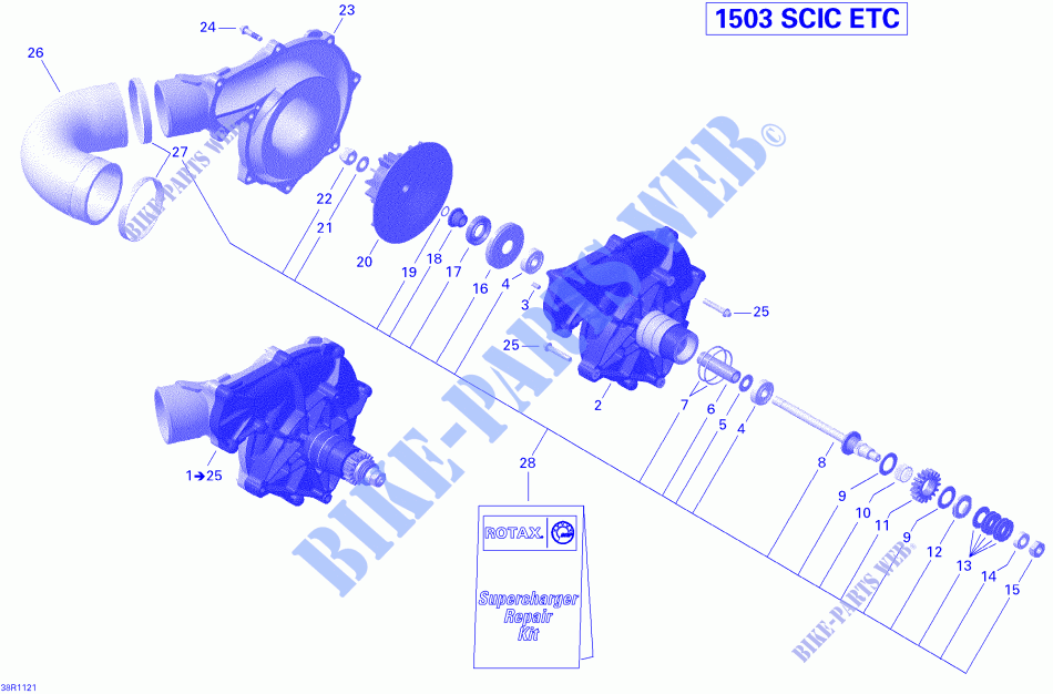 Compressor voor Sea-Doo GTX 215 2011