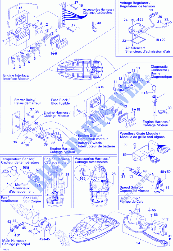 ELECTRISCH ONDERDELEN voor Sea-Doo 00- Model Numbers Edition 1 2006