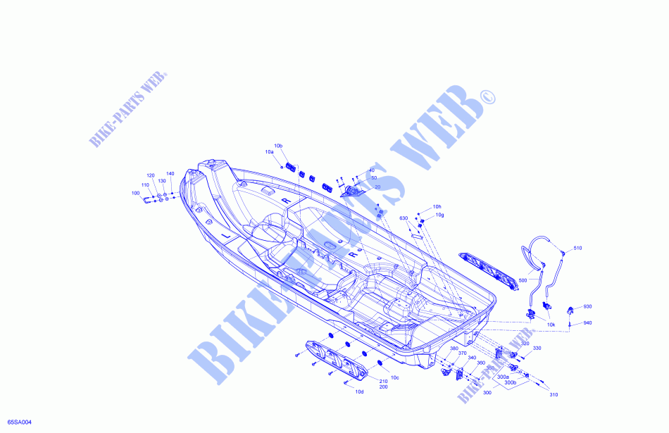 Romp voor Sea-Doo GTX PRO 130 RENTAL 2021
