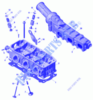Motor   Cilinderkop en Uitlaatenset voor Sea-Doo WAKE PRO 230 2020