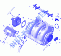 Motor   Inlaatspruitstuk voor Sea-Doo RXP 300 2020